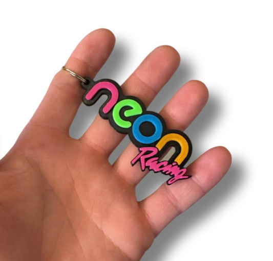 “Neon Racing” Key Chain - 3D Printed
